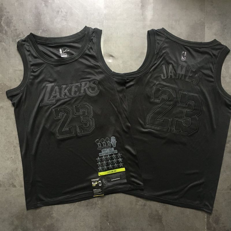 Men Los Angeles Lakers #23 James Black MVP honor embroidered NBA Jerseys
